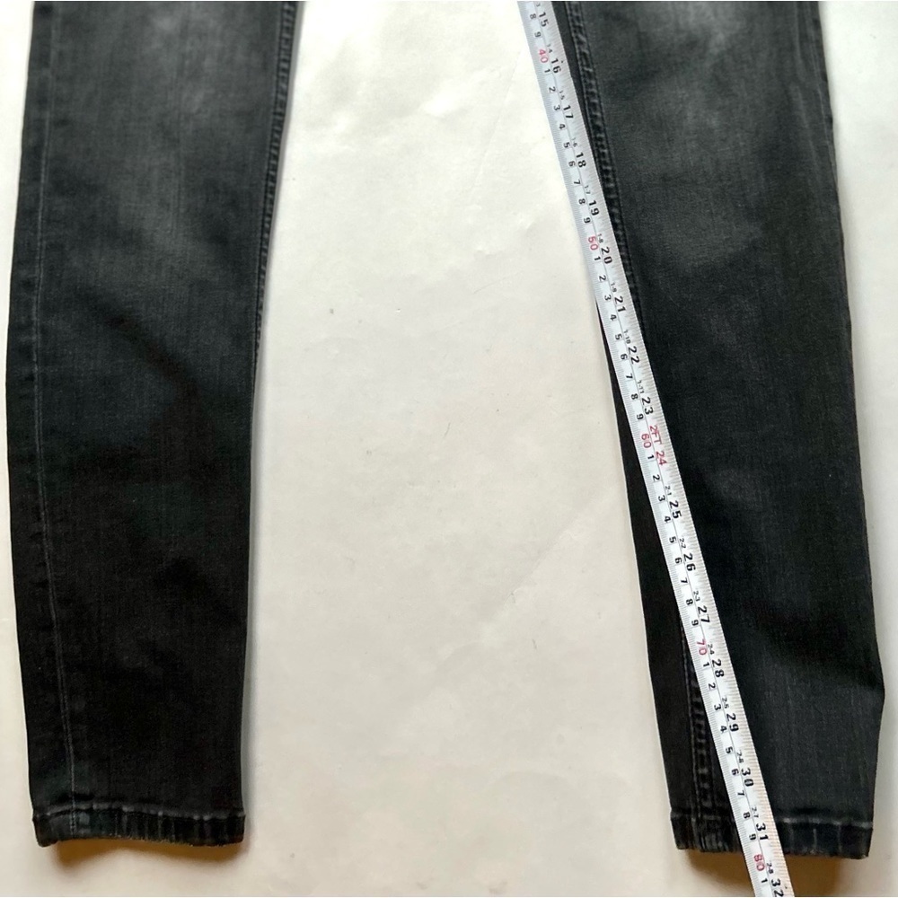 Maje Black Gray Low Rise Skinny Jeans Size Small / 36 long - Picture 7 of 11